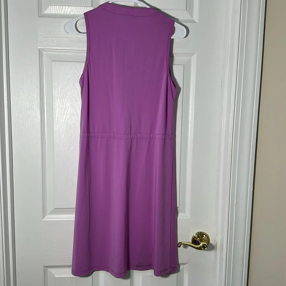 Trina Turk Purple Sheath Midi Dress V-Neck Sleeveless - Picture 8 of 9